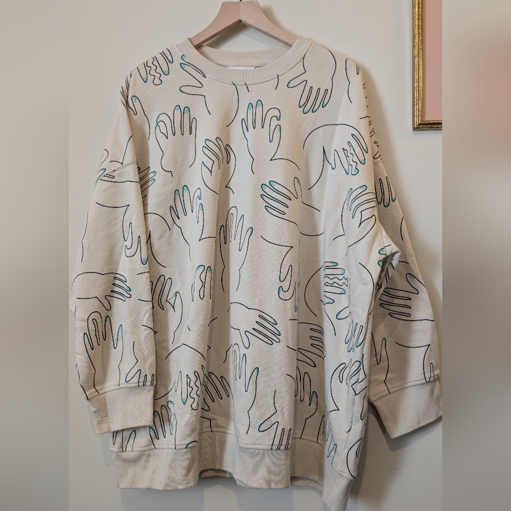 Monki Oversized Sweatshirt - Size M